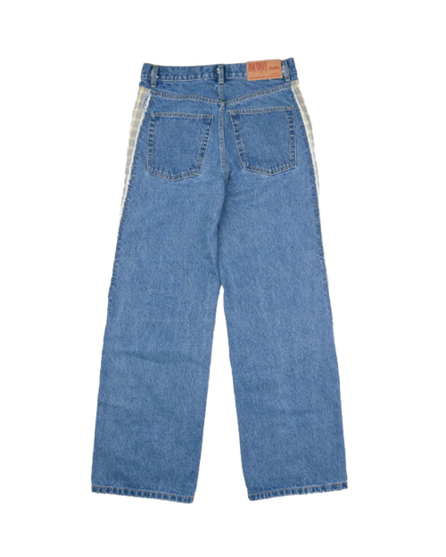 SIDE PANEL DENIM PANTS (BLUE)