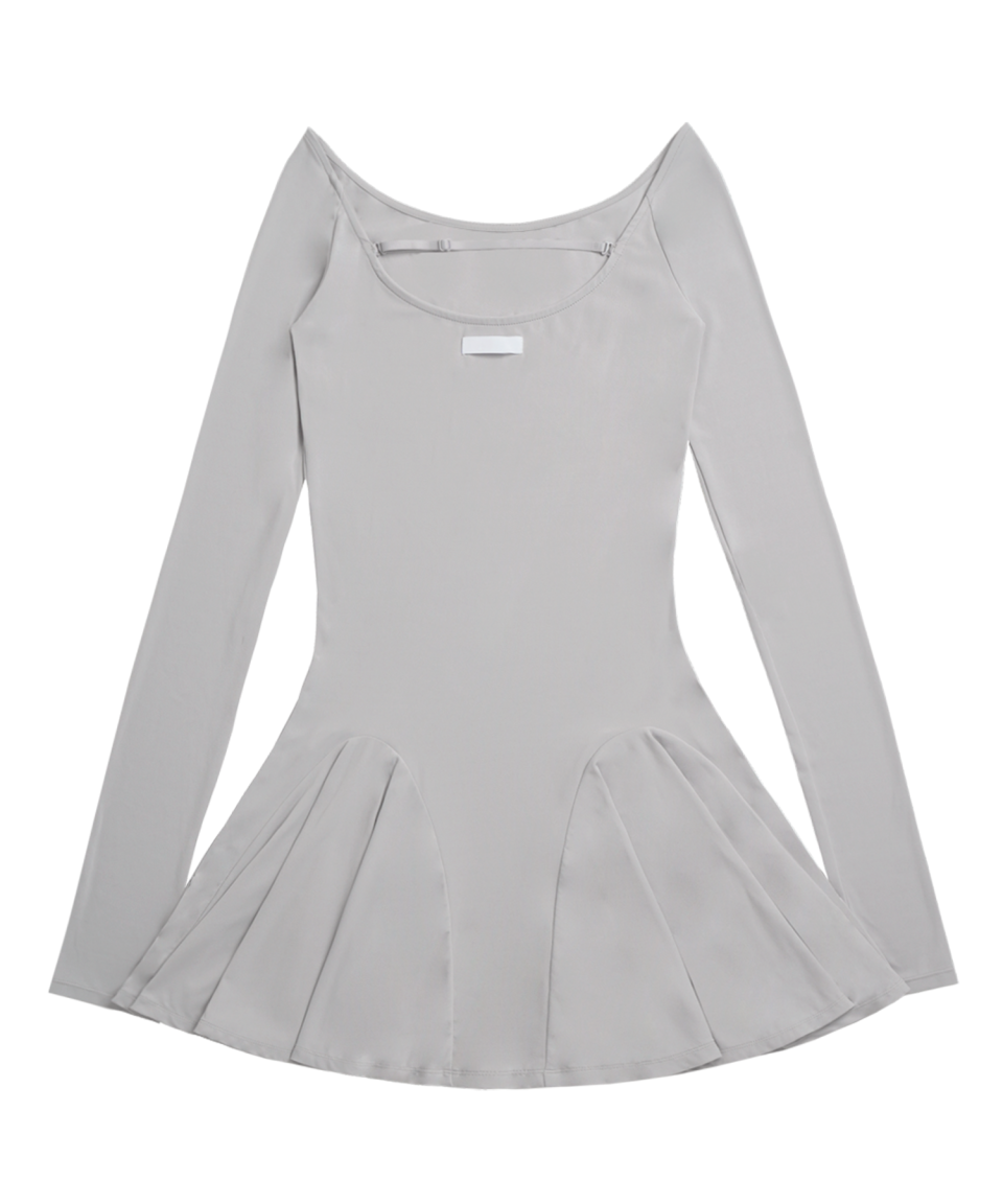 【OJOS】24ss i:e Fluid Longsleeve Dress 01 2024071010503441953997110668de