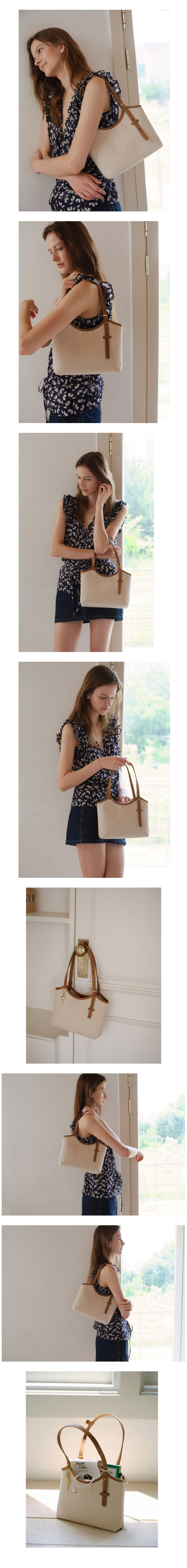 MUSINSA | DEMERIEL 90 Veneta Bag Small Canvas Brown Combi