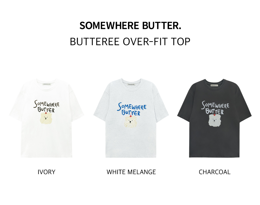 ◆SOMEWHEREBUTTER Butteree over-fit top/3色◆ MUSINSA | SOMEWHEREBUTTER Butteree trio over-fit top - 3color