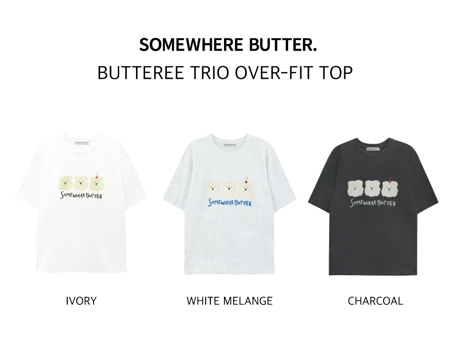 ◆SOMEWHEREBUTTER Butteree over-fit top/3色◆ MUSINSA | SOMEWHEREBUTTER Butteree trio over-fit top - 3color