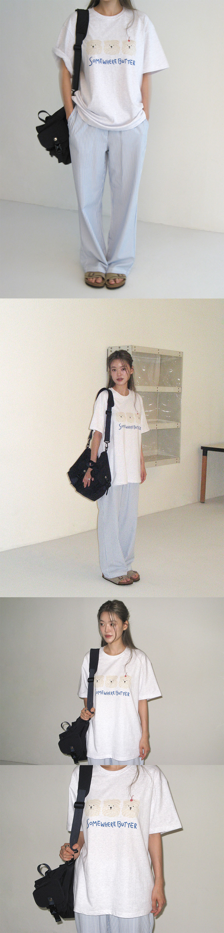MUSINSA | SOMEWHEREBUTTER Butteree trio over-fit top - 3color