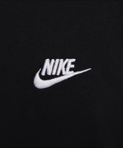 M NK CLUB FT OVERSIZED CREW - BLACK/BLACK/(WHITE)