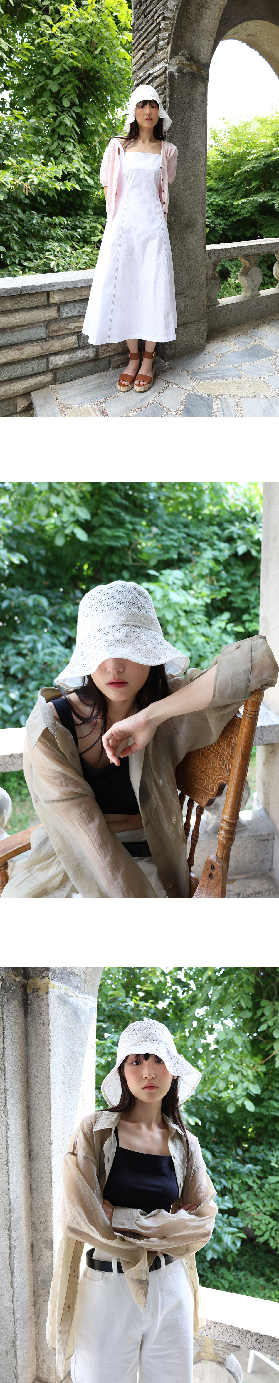 MUSINSA | P/A LACE BUCKET HAT / IVORY