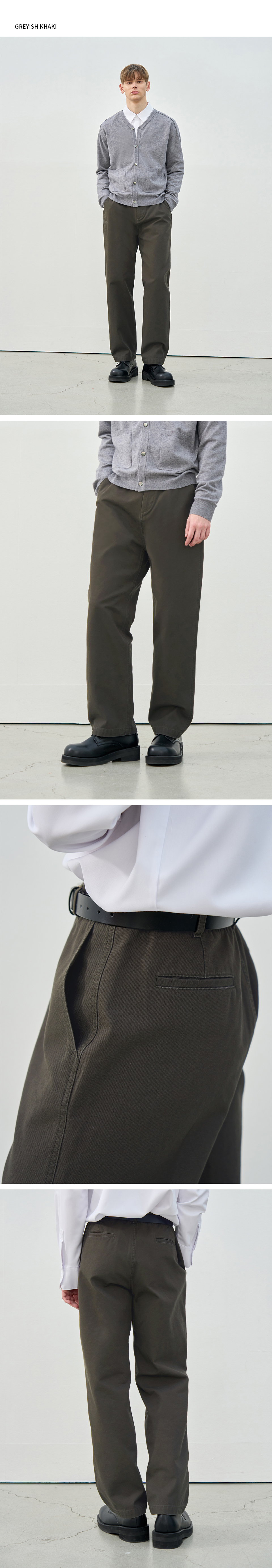 ★DRAW FIT★ ウォッシュド オフィサー チノ パンツ MUSINSA公式 | DRAW FIT Washed Officer Chino Pants [BLACK]