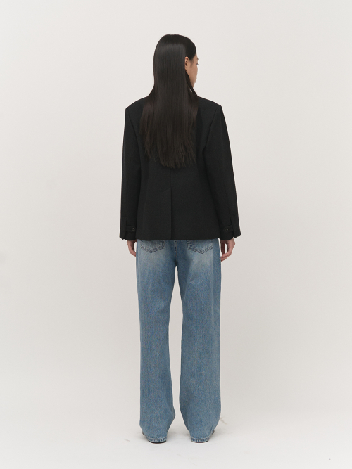 Wool Classy Jacket Ash Black