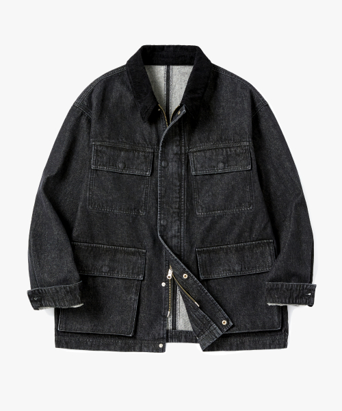 Джинсовая куртка M65 Detroit Black Blue