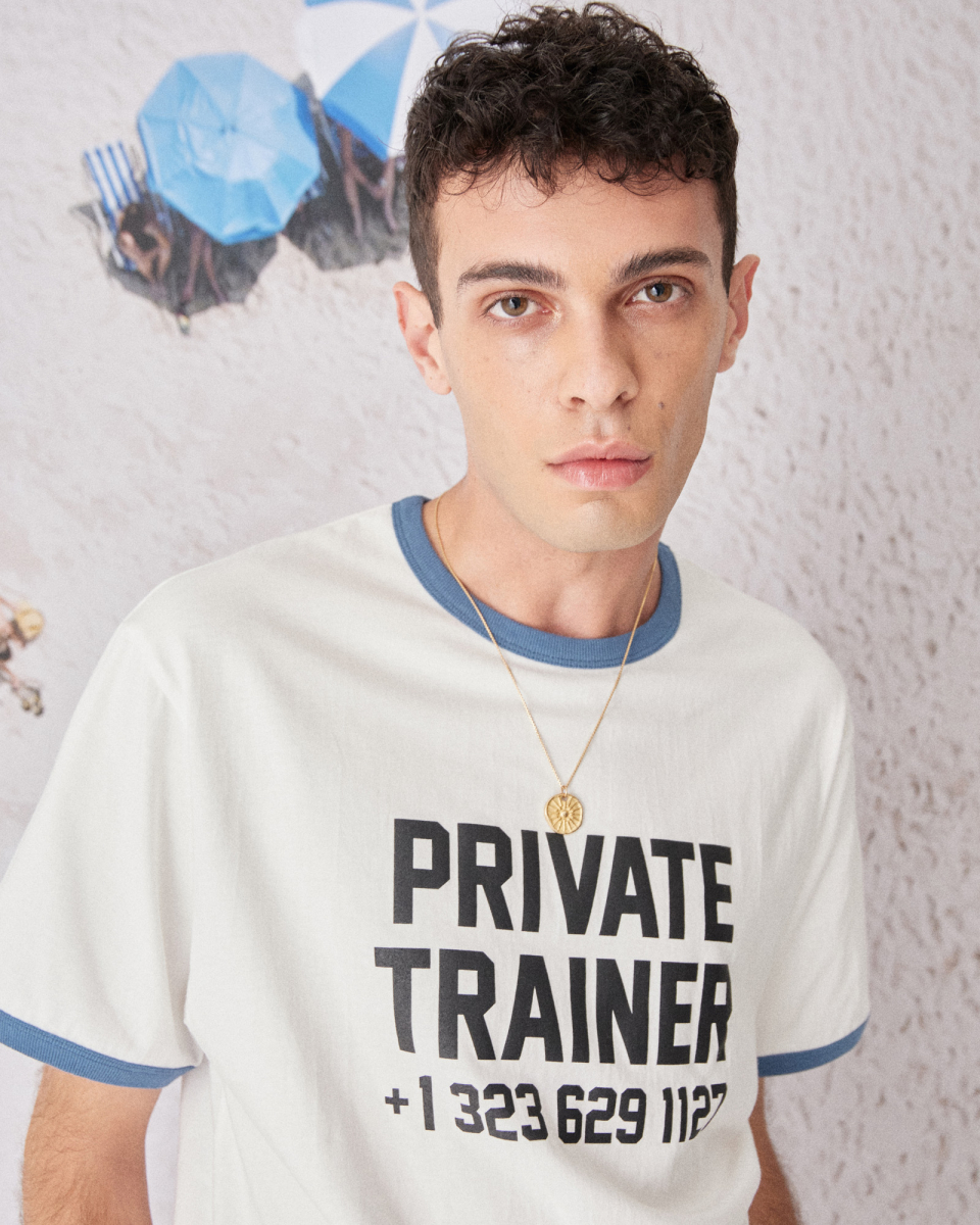 【POSE NUMBER EIGHT】P.T RINGER TEE (WHITE/SMOKE BLUE) MUSINSA | Pose Number Eight P.T RINGER TEE (WHITE/SMOKE BLUE)