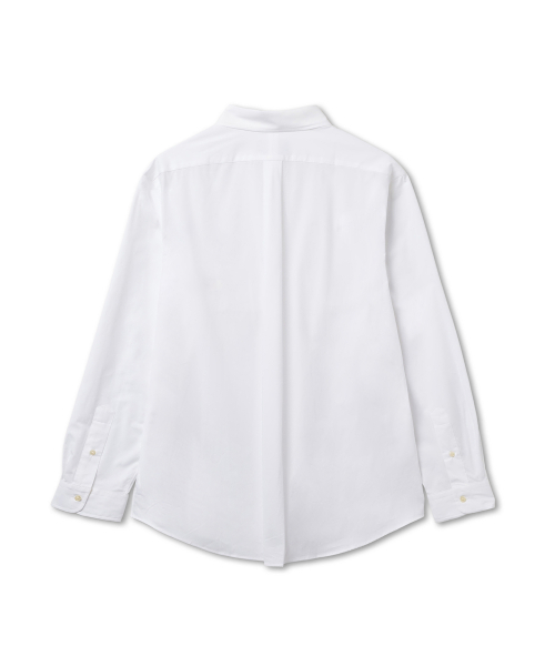 CUBDPPCS-LONG SLEEVE-SPORT SHIRT 50/1 BISTRCH POPLIN - WHITE