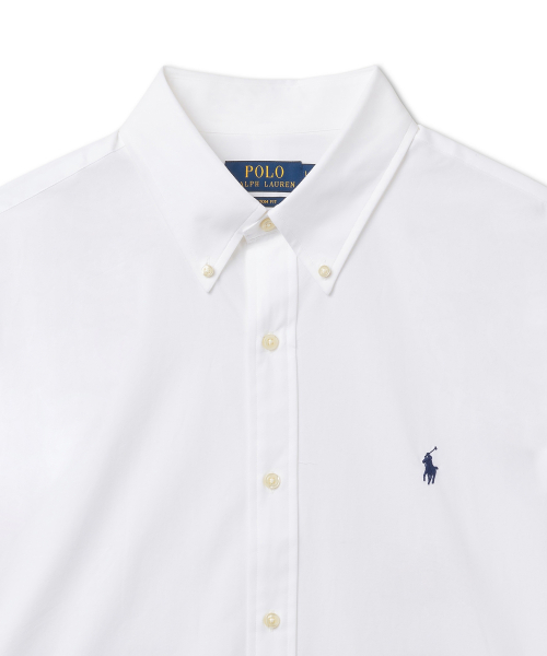 CUBDPPCS-LONG SLEEVE-SPORT SHIRT 50/1 BISTRCH POPLIN - WHITE