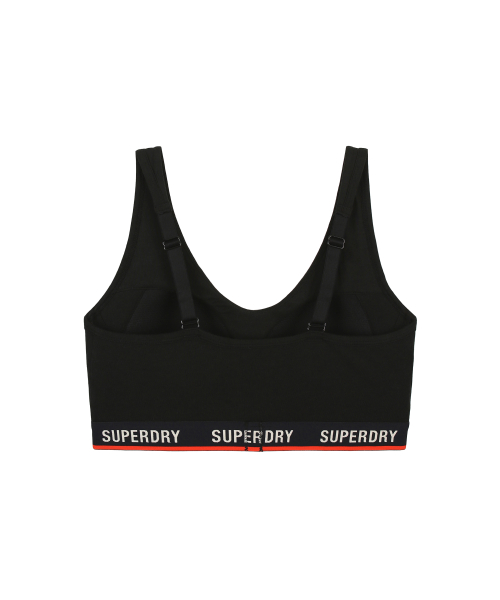 BASIC LOGO BAND BRASSIERE BLACK