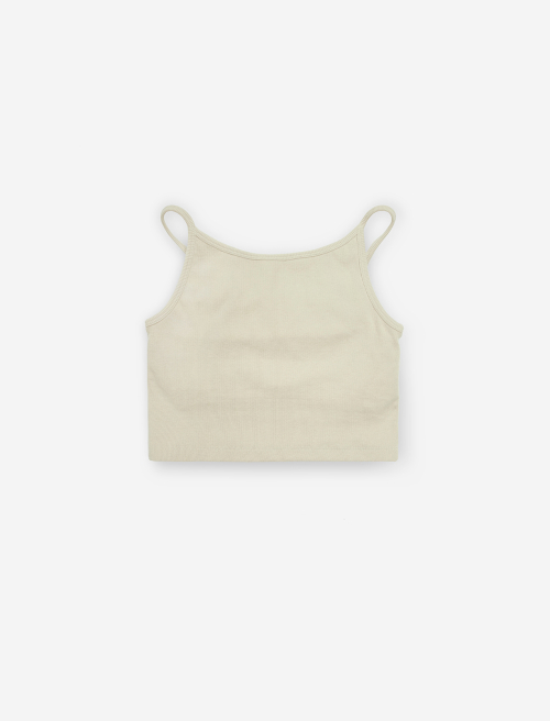 Tiam Crop Bra Top Beige