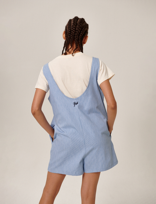 Ua Romper Blue Stripe