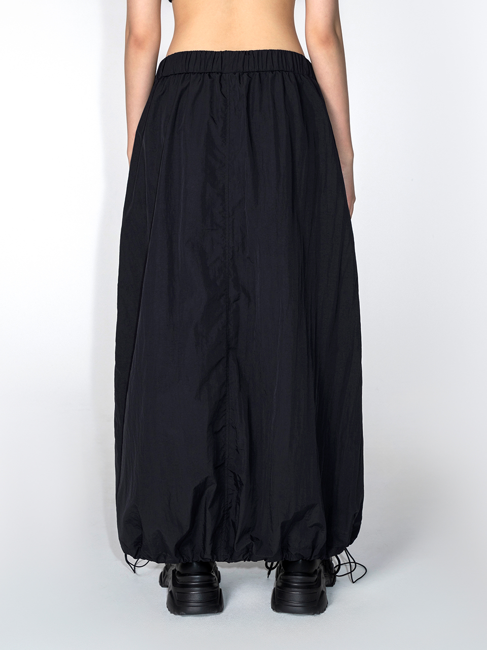 ★ Leey★ SPORTY NYLON MAXI SKIRT BLACK P0000EGZ MUSINSA | L.E.E.Y SPORTY NYLON MAXI SKIRT BLACK