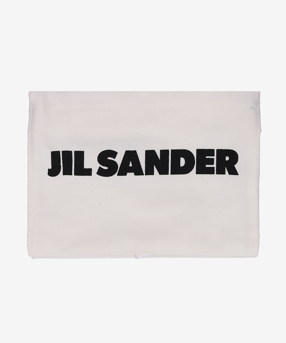 ◇Jil Sander◇ Logo decoration card holder eggshell J07VL000 MUSINSA | JIL SANDER Logo Decorated Card Holder - Eggshell