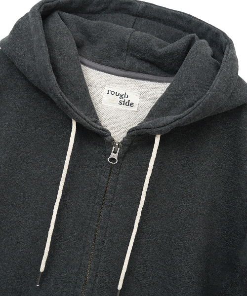 Oversized Zip Up Hoodie Graphite