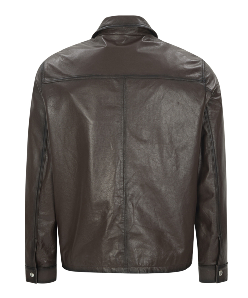 Простой двухцветный жакет (Dark Brown)