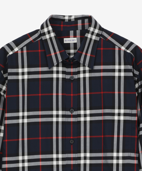 check хлопок regular fit рубашка - navy / 8073215