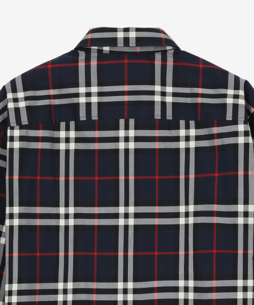 check хлопок regular fit рубашка - navy / 8073215