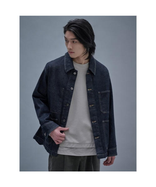 Mallet Denim Coverall Jacket Navy
