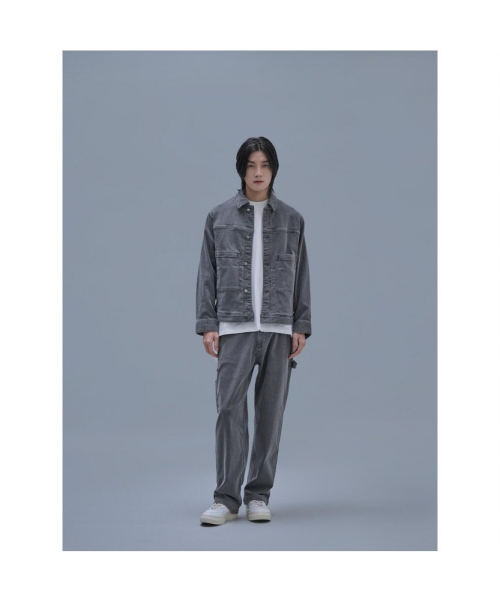 Mallet Denim Trucker Jacket Grey