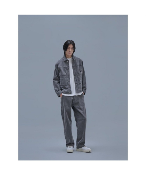 Mallet Denim Trucker Jacket Grey