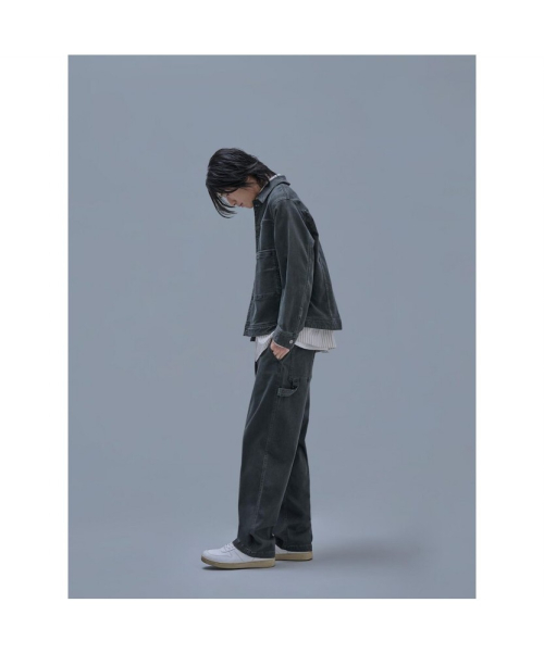 Mallet Denim Trucker Jacket Khaki Grey