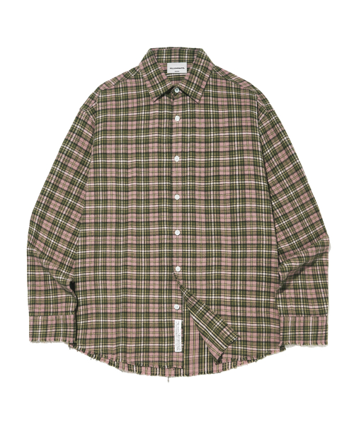 Geek Damage Check Shirt-Pink