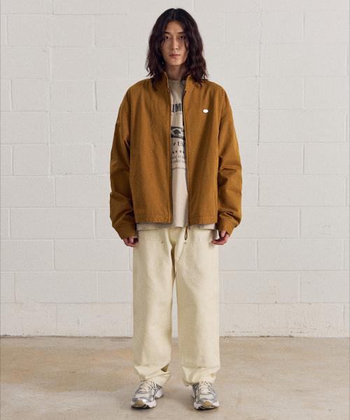 Metal Symbol Logo Herington Jacket-Camel