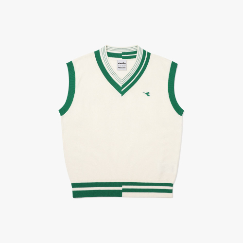 Cozy вязаный жилет женский — OFF WHITE