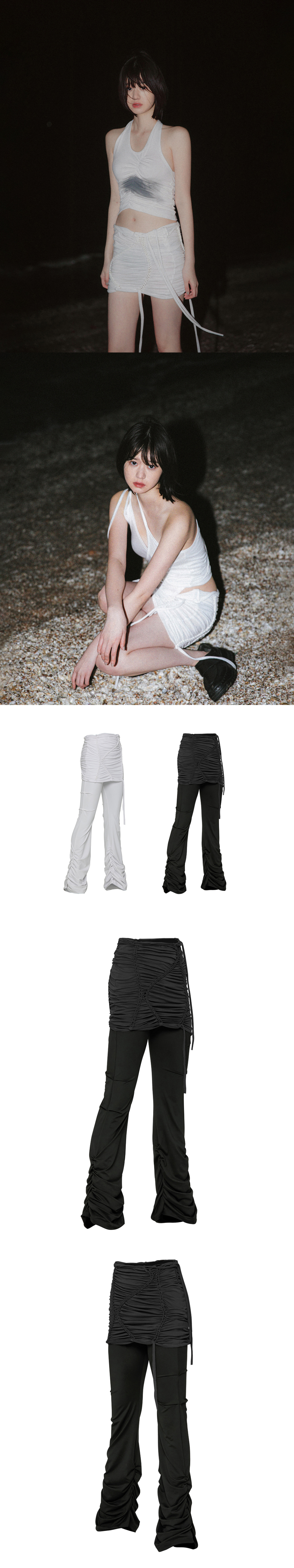 MUSINSA | FLAREUP [SET] Handmade Twisted Skirt Pants (FL