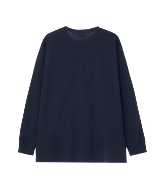 LEE リ ビッグトゥイッチロゴ長袖Tシャツ ネイビー 画像 1