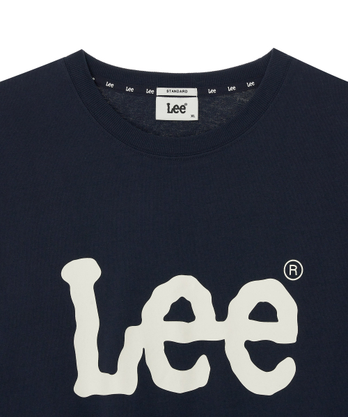 LEE リ ビッグトゥイッチロゴ長袖Tシャツ ネイビー 画像 6