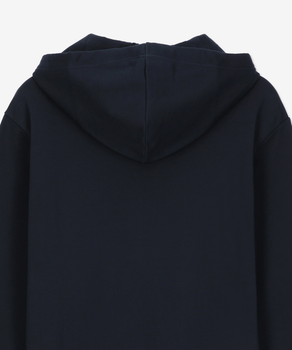 ★A.P.C.★ Petit VPC boxy fit hood dark navy COHBRH27917TIQ Boxy Petit VPC hoodie | Napped organic fleece | A.P.C. Ready