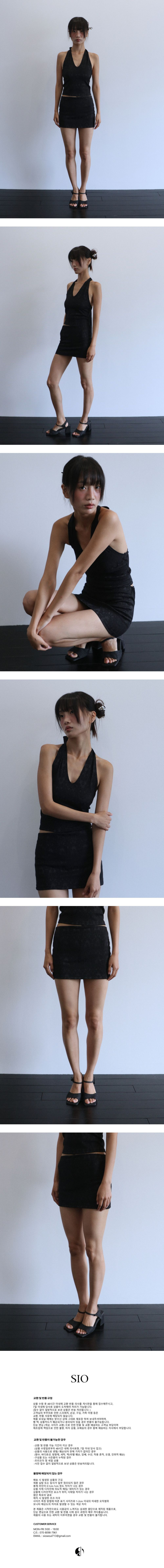★SIO★JACQUARD MINI SKIRT [SKY]★正規品/韓国送料込 Floral mini skirt in shiny jacquard | marc-cain.com/en
