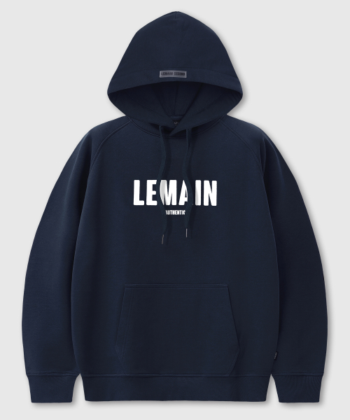 Оверсайз худи с фирменным логотипом [Navy]