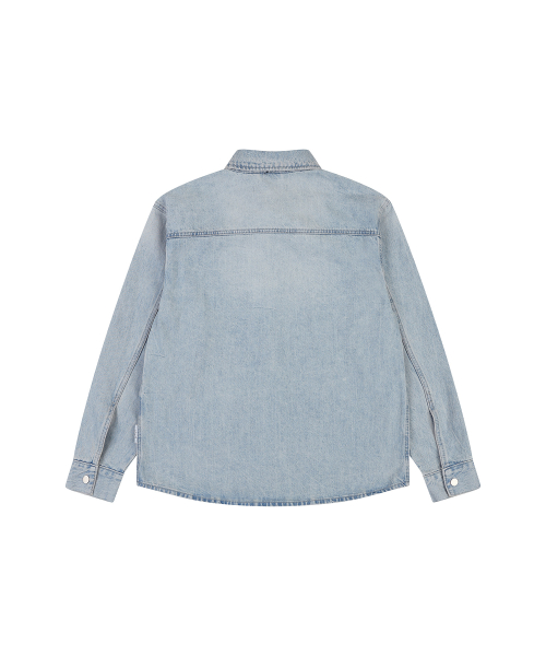 Джинсовка semi-overfit с вытачками (LIGHT BLUE)