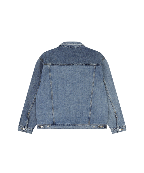Джинсовка semi-overfit с контрастными вставками (LIGHT BLUE)