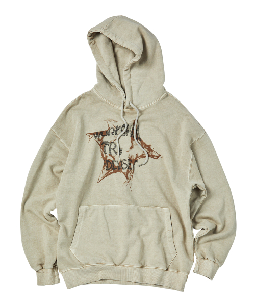 Пигментный худи Spray Starfish, Beige