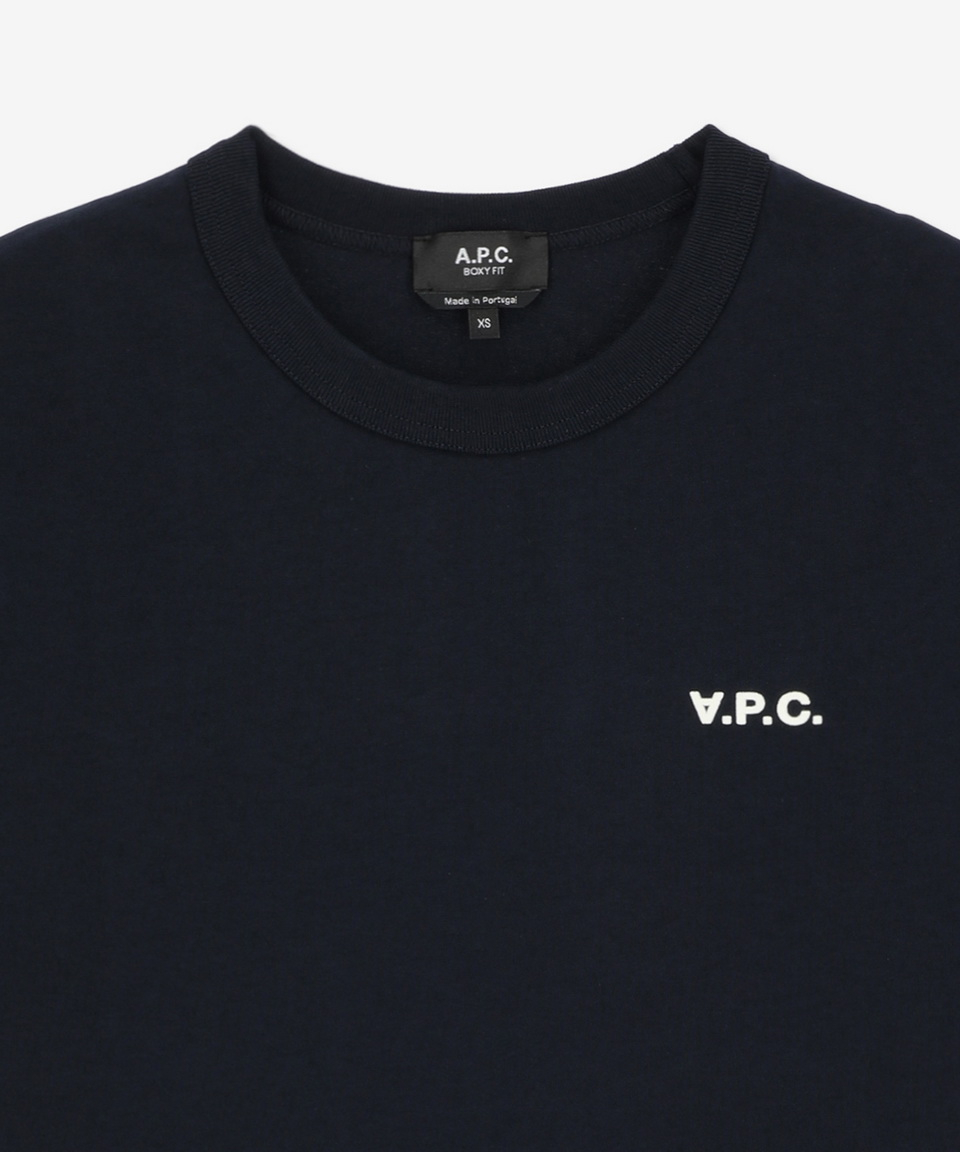 ★A.P.C.★ Petite VPC Boxy Fit Short Sleeve T-Shirt Dark Nav MUSINSA | A.P.C. Petite VPC Boxy Fit Short Sleeve T-Shirt