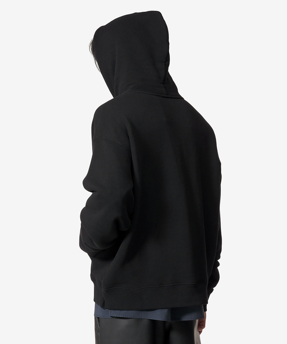 ★Off-White★ Big Bukish Skate Hood Black OMBB085C99FLE01210 Off-White Big Bookish Skate Cotton Hoodie | Black | FARFETCH
