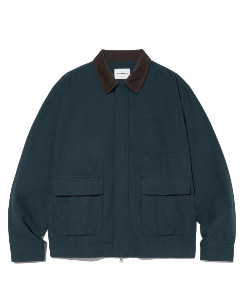 Хлопковая рабочая куртка-Navy