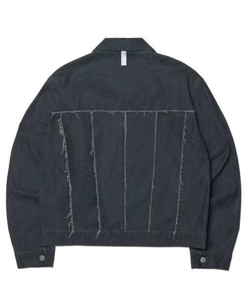 R.E TRUCKER JACKET - WASHED CHARCOAL