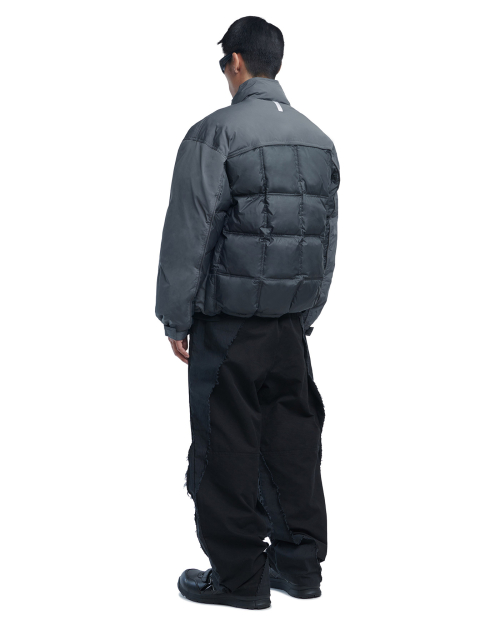 H.T.L NYLON DOWN JACKET - CHARCOAL