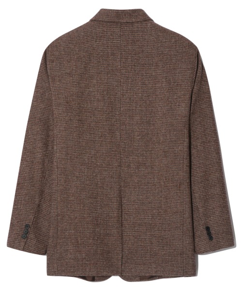 Heritage три пуговицы шерстяной блейзер Brown Check