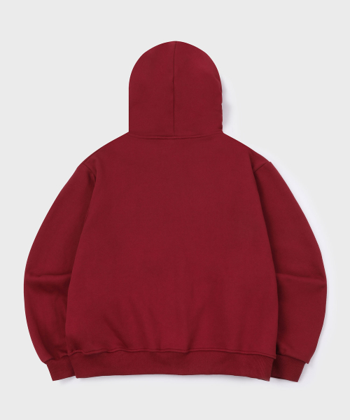 Moment худи на молнии — Burgundy