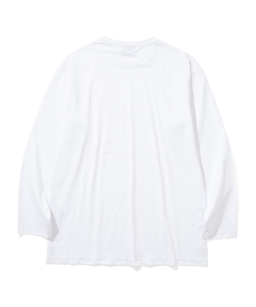 Многослойный лонгслив с круглым вырезом [WHITE]