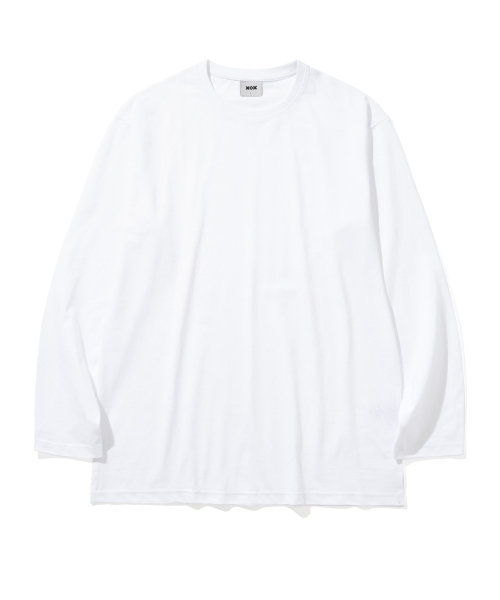 Многослойный лонгслив с круглым вырезом [WHITE]