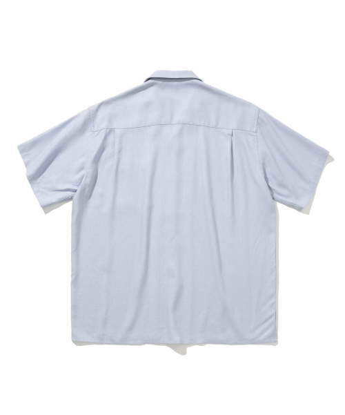 LINEN FLEXIBLE WORK OPEN COLLAR SHIRT #1
