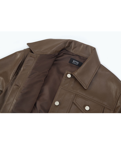 Кожаная куртка натуральная Butt Jacket (Camel Brown)